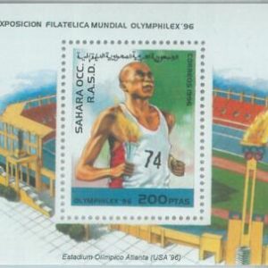 C0428 - Western SAHARA OCCIDENTAL - 1996, Min Sheet: Olympic Stadiums Atlanta