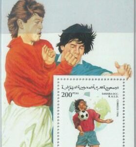 C0429 - Western SAHARA OCCIDENTAL - 1996, Min Sheet: Soccer, World cup France 98