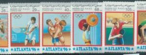 C0430 - Western SAHARA OCCIDENTAL - 1996, Set 6: Tennis, Ping Pong, Wrestling