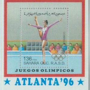 C0432 - Western SAHARA OCCIDENTAL - 1996, Min Sheet: Gymnastics, Atlanta 96