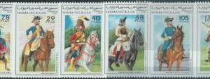 C0435 - Western SAHARA OCCIDENTAL - 1997, Set 6: Horses, Uniforms, Military7
