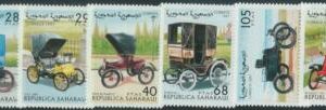 C0444 - Western SAHARA OCCIDENTAL - 1997, Set 6: Old Cars, Autos, Fiat, Renault