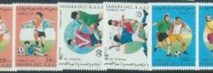 C0456 - Western SAHARA OCCIDENTAL - 1997 Set of 6  FOOTBALL World cup, France 98