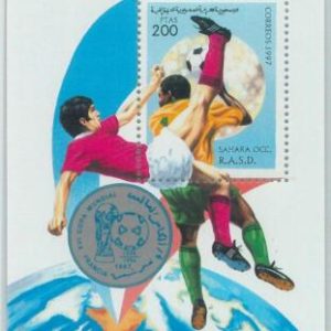 C0458 - Western SAHARA OCCIDENTAL - 1997, Min Sheet FOOTBALL World cup France 98