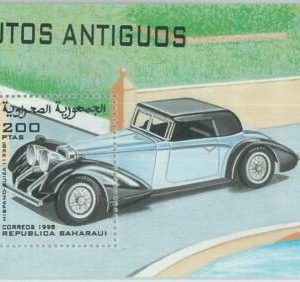 C0471 - Western SAHARA OCCIDENTAL - 1998, Miniature Sheet: Old Cars, Autos