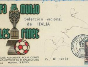 82785 -  MEXICO - POSTAL HISTORY -  FDC  1970  FOOTBALL  signed Giorgio PUIA