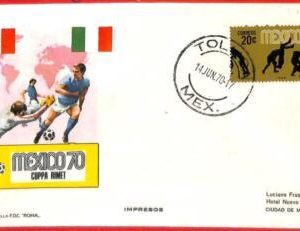 aa2458 - MEXICO - Postal History - Special COVER - FOOTBALL 1970 World Cup