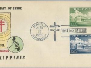 74510 - Philippines  - POSTAL HISTORY - FDC  COVER  1959 Medicine TUBERCULOSIS