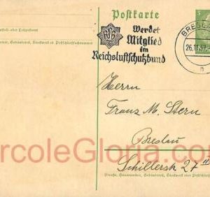 ad5979 - GERMANY Poland - POSTAL HISTORY - STATIONERY CARD  from BRESLAU 1937