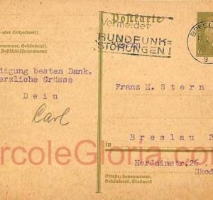 ad5984  - GERMANY Poland - POSTAL HISTORY - STATIONERY CARD  from BRESLAU 1933