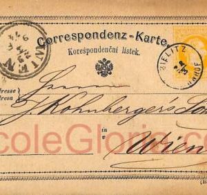 ad5990 - AUSTRIA Poland - POSTAL HISTORY - STATIONERY CARD  from BIELSKO 1874