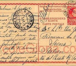 ad5987 - AUSTRIA Poland - POSTAL HISTORY - STATIONERY CARD  from MIKULICE 1912