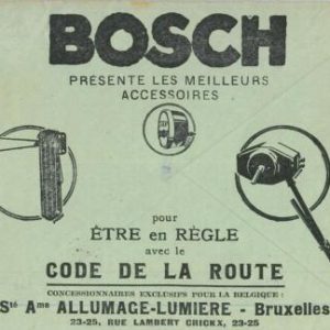 93247 - BELGIUM - POSTAL HISTORY - Advertising CHEQUES COVER 1935 Autos BOSCH