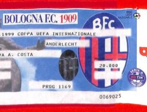 C0898 - Collectible FOOTBALL TICKET stub - UEFA CUP 1999: Bologna vs Anderlecht