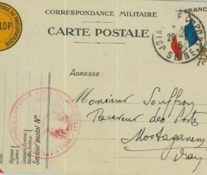 93229 - FRANCE - POSTAL HISTORY - Advertising Military STATIONERY flags DUNLOP