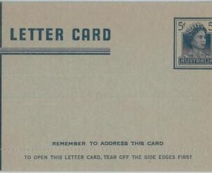 74773 - POSTAL HISTORY - AUSTRALIA - STATIONERY Letter CARD Higgings & G. # L59