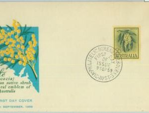 86292 - AUSTRALIA - Postal History - FDC COVER  1959 - FLOWERS Acacia Tree
