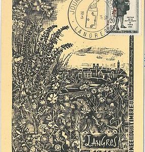 63336 - FRANCE - POSTAL HISTORY -  POSTMARK  on  POSTCARD 1961 -  STAMP DAY