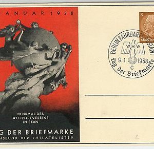 63334 - GERMANY - POSTAL HISTORY -  POSTAL STATIONERY CARD  1938 -  STAMP DAY