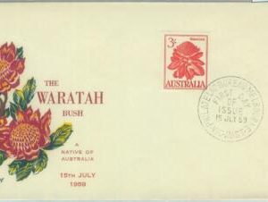 86293 - AUSTRALIA - Postal History - FDC COVER  1959 - FLOWERS Waratah Brush