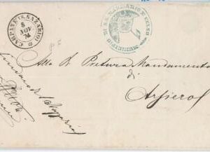 65562 - ITALY - POSTAL HISTORY - Prephilatelic cover - MOUNTAINEERING Flags 1874