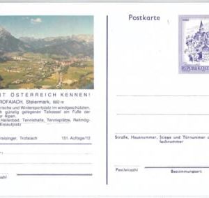 65557 - AUSTRIA - Postal History - STATIONERY CARD  -  TENNIS Mountaineering