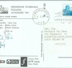 86882 - MOUNTAINEERING - Postal History: ITALIAN EXPEDITION to NORWAY 1984