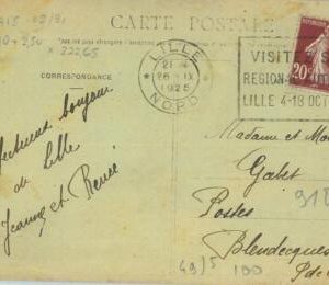 93476 - FRANCE - POSTAL HISTORY - SPECIAL POSTMARK: Salon AUTOMOBILE Lille  1925