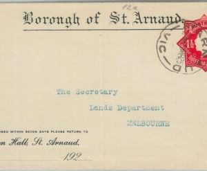 74778  - POSTAL HISTORY - AUSTRALIA - private POSTAL STATIONERY COVER - 1925