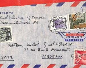 aa7042 -  THAILAND - Postal History - AIRMAIL COVER to FRANCE  - MALARIA