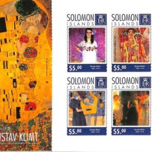 A7023 - SOLOMON ISLANDS, Error, 2014, IMPERF MINIATURE SHEET: Art, Gustave Klimt