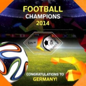 A7031 - SOLOMON ISLANDS, Error, 2014, MISPERF SOUVENIR SHEET: Football, World Cu