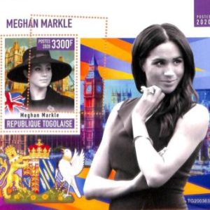 A7064 - TOGO, Error, 2020, MISPERF SOUVENIR SHEET: Megan Markle