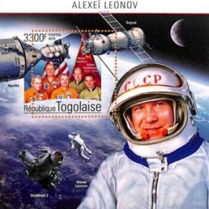 A7078 - TOGO, Error, 2019, MISPERF SOUVENIR SHEET: Space, Alexei Leonov