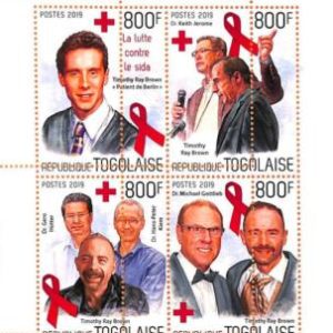 A7089 - TOGO, Error, 2019, MISPERF MINIATURE SHEET: Aids, Medicine, Red Cross