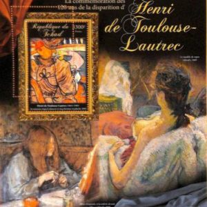 A7196 - TCHAD, Error, 2020, MISPERF SOUVENIR SHEET:Art,Henri de Toulouse-Lautrec