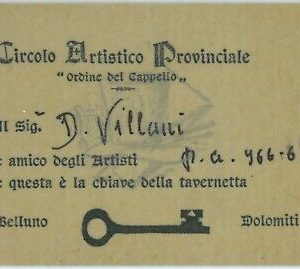 98068 - CARTOLINA d'Epoca - BELLUNO Citta' - CIRCOLO ARTISTICO Ordine Capello