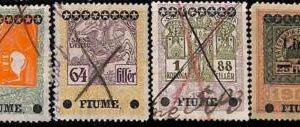 94711b  - ITALY Fiume -  STAMPS - Austro-Hungarian REVENUE overprinted LIRE
