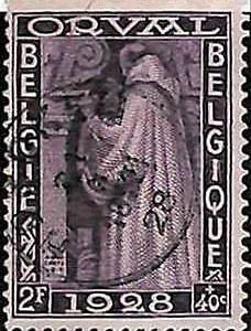 94753b  - BELGIUM Belgique - STAMP - Yvert # 263 -  USED -- Orval