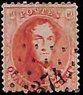 94754f - BELGIUM Belgique - STAMP - Yvert # 16C perf 12 1/2 * 13 1/2  --  USED