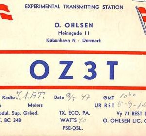 ac9758   - DENMARK - VINTAGE POSTCARD - RADIO FREQUENCY CARD - Copenhagen - 1947
