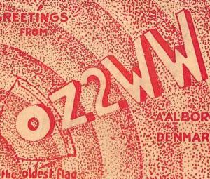 ac9759   - DENMARK - VINTAGE POSTCARD - RADIO FREQUENCY CARD - Aalborg - 1947