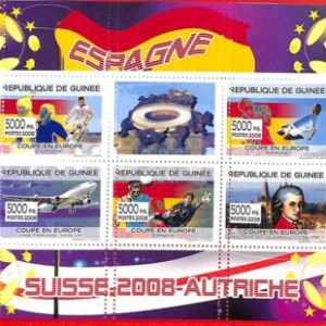 A0693 - GUINEE Guinea - MISSPERF SHEET - SPORT: Football WORLD CUP 2008  Spain