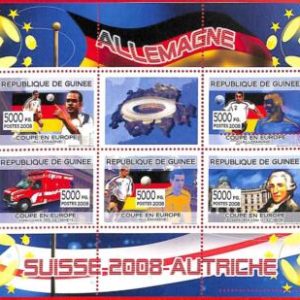 A0697 - GUINEE Guinea - MISSPERF SHEET - SPORT: Football WORLD CUP 2008 Germany