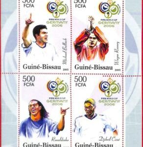 A0755 - GUINEA-BISSAU - ERROR  MISSPERF SHEET - SPORT: Football WORLD CUP 2006