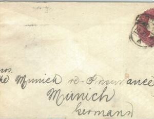 72439 - GREAT BRITAIN - POSTAL STATIONERY COVER to GERMANY 1892 Printed to order