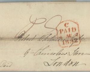 72453 - GREAT BRITAIN - POSTAL HISTORY Prephilatelic cover: SOUTHAMPTON 1832