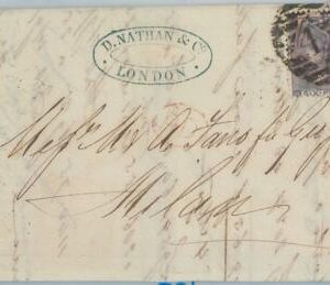 72457 - GREAT BRITAIN - POSTAL HISTORY - SG # 83 on cover to ITALY 1864