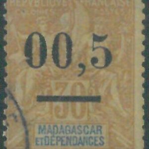 88098 - MADAGASCAR -  STAMPS :  Yvert  #  52d -   VERY  FINE Used