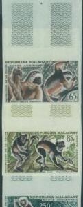 88103 - MADAGASCAR - STAMPS: Yvert  PA # 84/86 - IMPERF non denteles LEMURS
